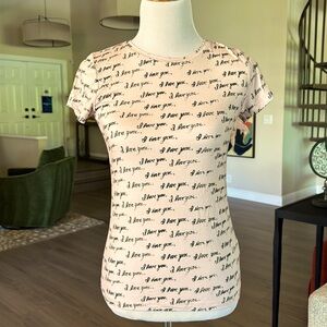 Fun and funky new L’Agence “I love you” T-shirt.